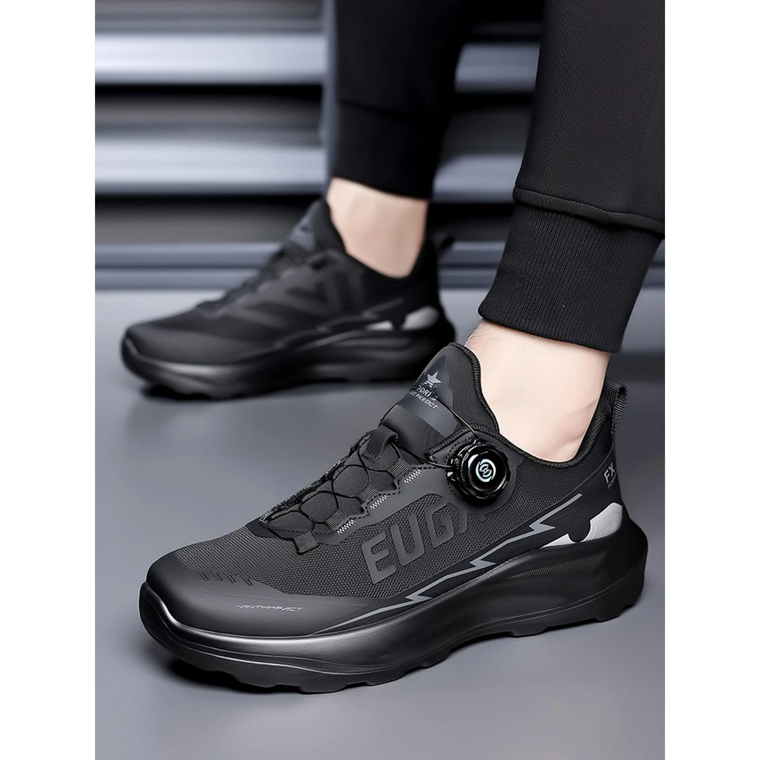 成人旋转纽扣运动休闲鞋男士旅行轻便软底舒适防滑户外徒步登山鞋