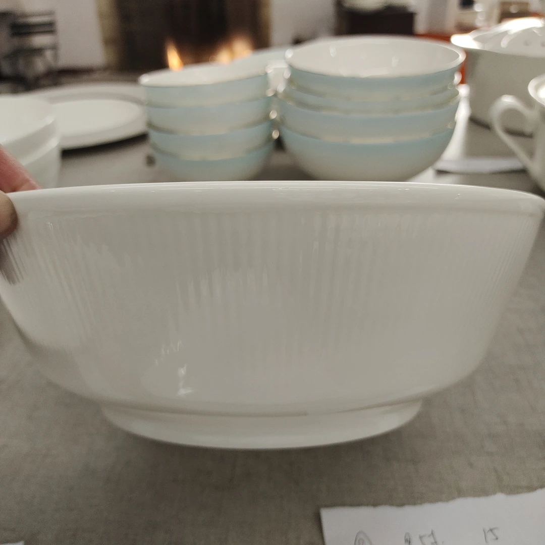 骨瓷餐具大碗微瑕品3号陶瓷大汤碗米饭碗瓷碗