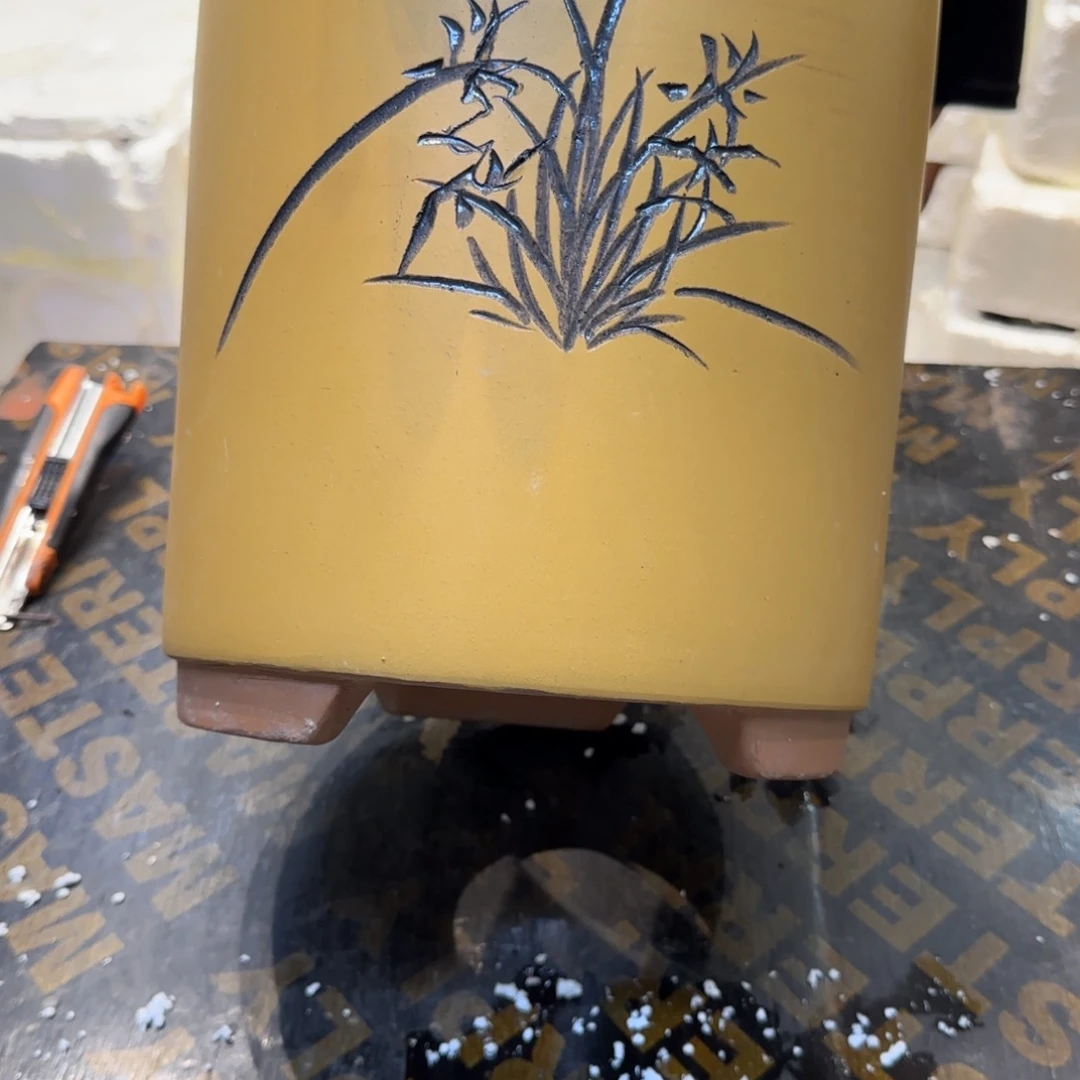 紫砂花盆口径17.22口径