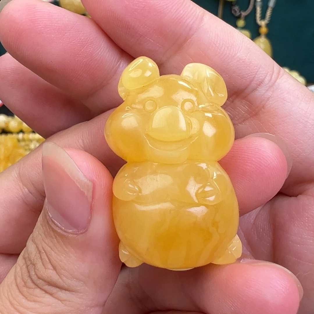 琥珀手链未镶嵌猪