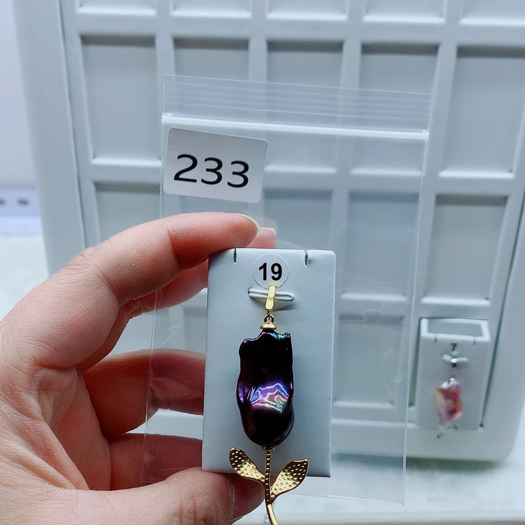 合金吊坠(不含链)淡水珍珠