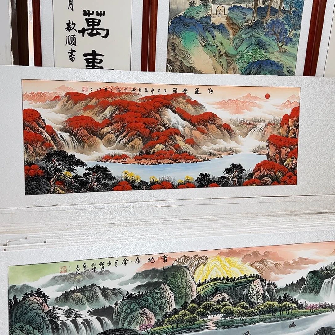 老***庄国画手绘保证假一罚万