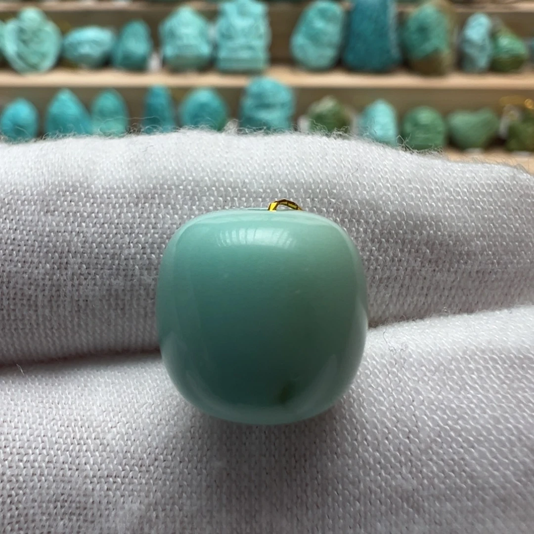 绿松石未镶嵌配饰12.3*11.7