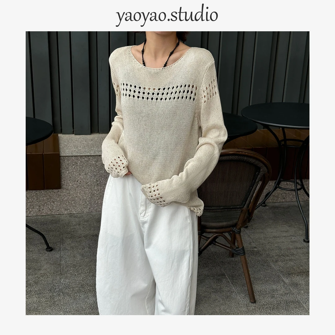 【瑶瑶】夏季新款上新时尚休闲百搭减龄针织衫YY12458