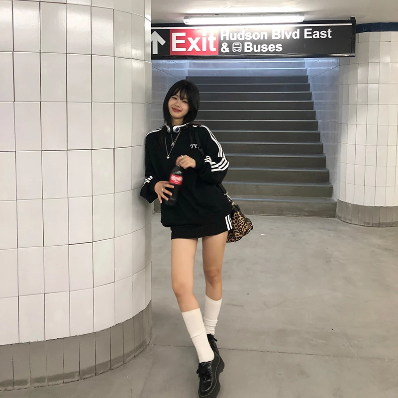 【倪子清仓】美式复古设计感卫衣243N2397#