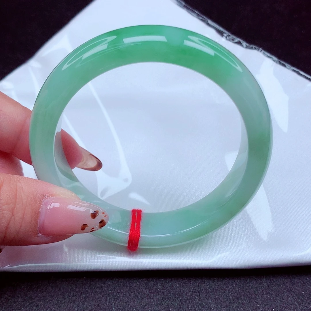 翡翠未镶嵌手镯天然缅甸翡翠A货玉手镯