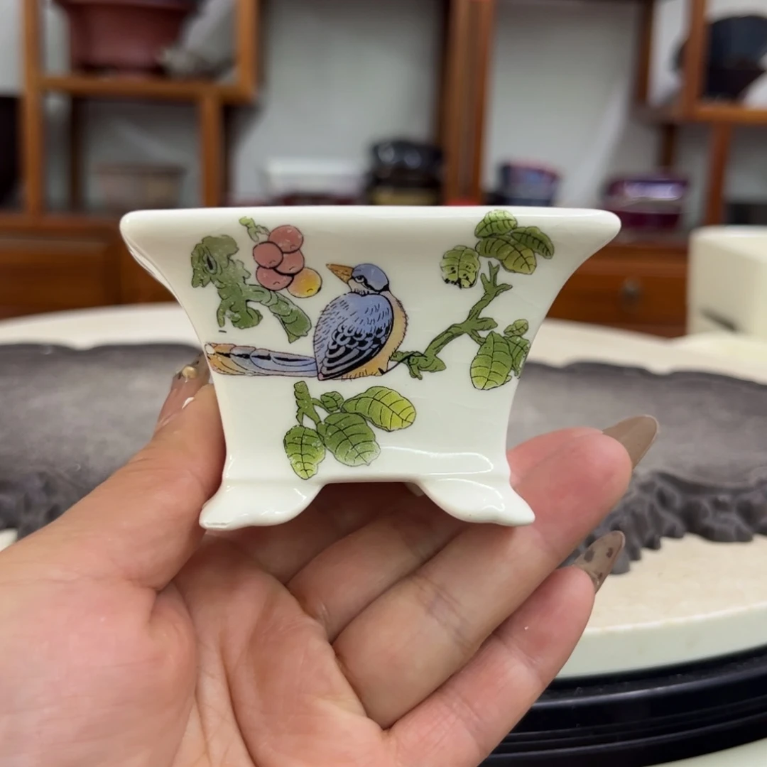 紫砂花盆瑕疵气孔5/8。。z