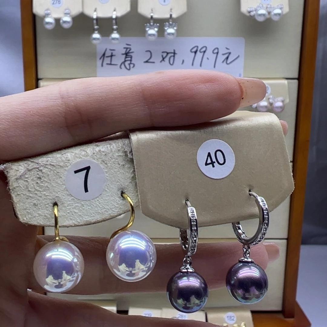 未镶嵌淡水珍珠耳饰