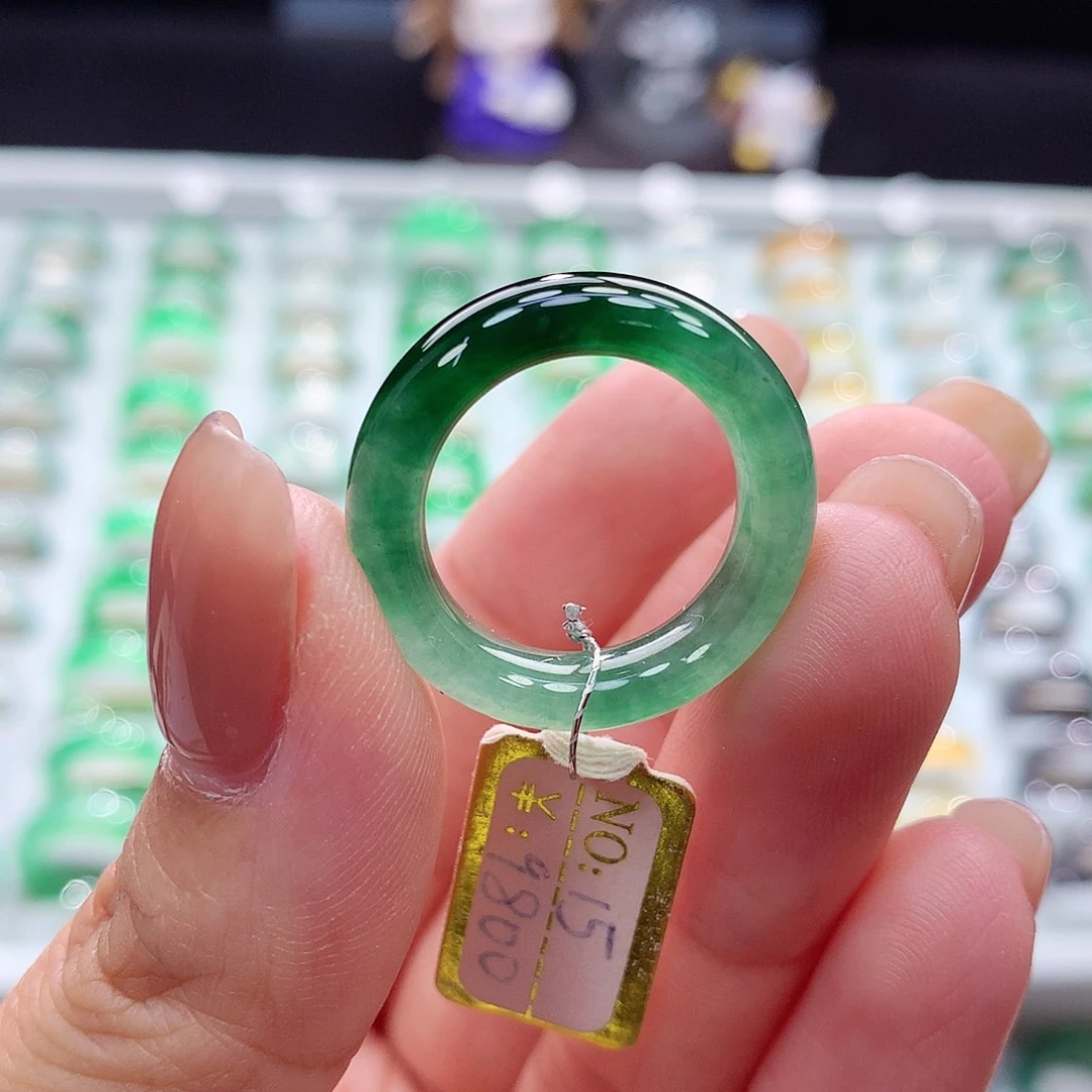 未镶嵌戒指翡翠15号