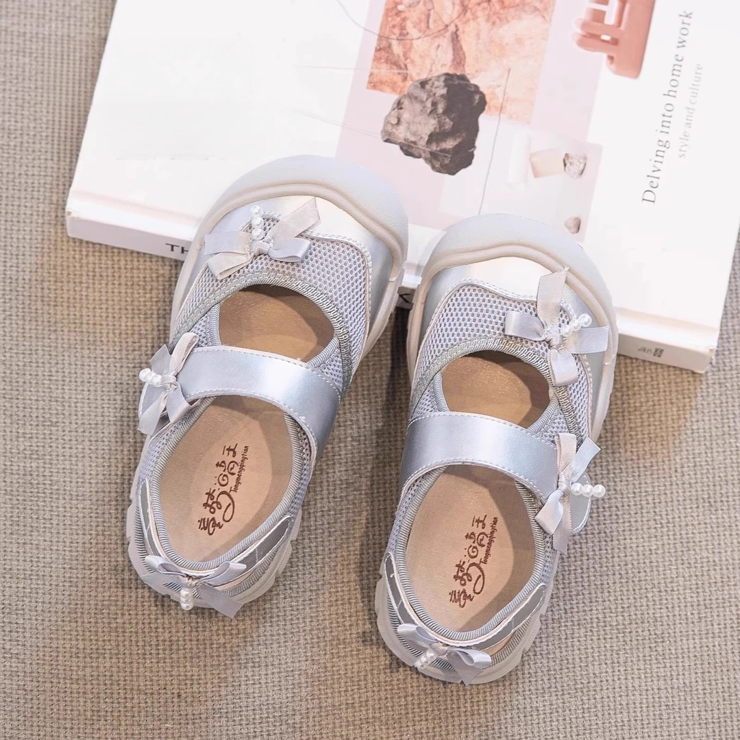 牧童儿童凉鞋2025新款夏季女童运动鞋女宝鞋子软底透气单网鞋时尚