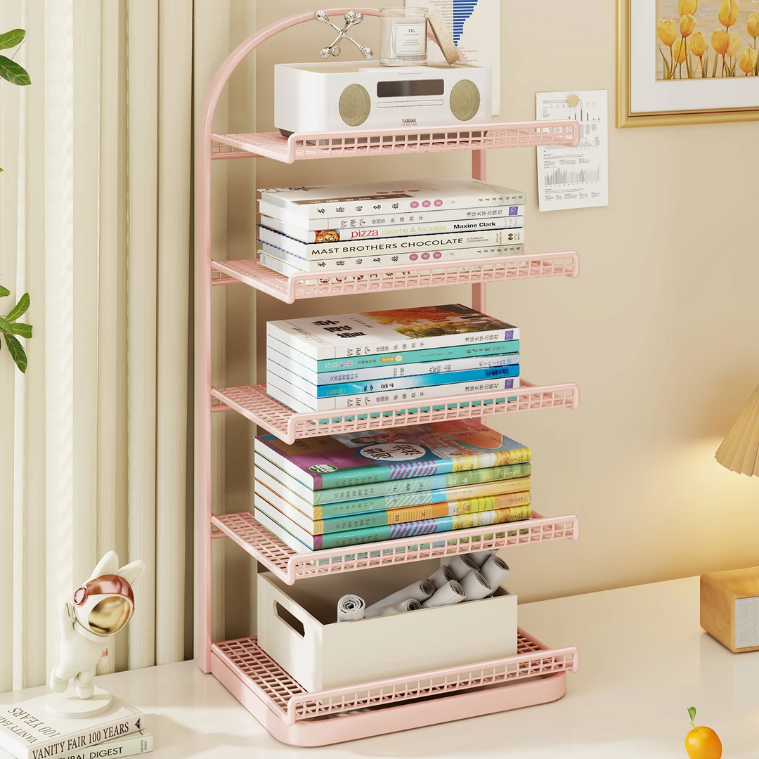 桌面书架学科分类置物架书桌空间利用神器立式多层小型储物书立架
