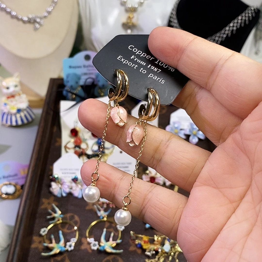 锆石纯铜合金耳钉