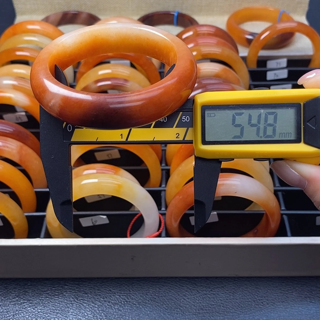 合金石英质玉（黄龙玉）手镯72号