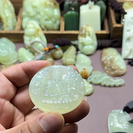 蛇纹石玉未镶嵌戒圈