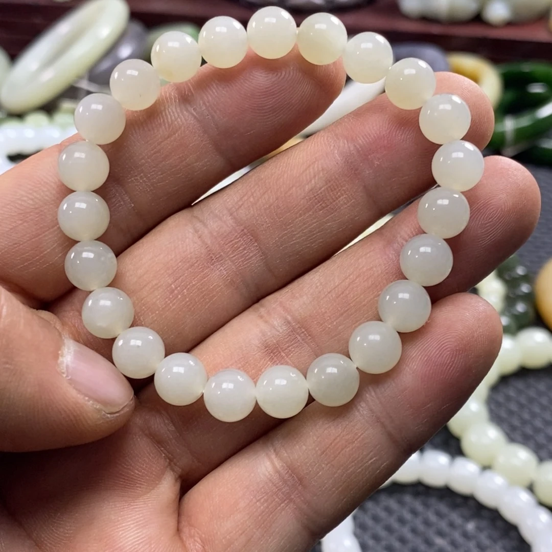 和田玉未镶嵌手链