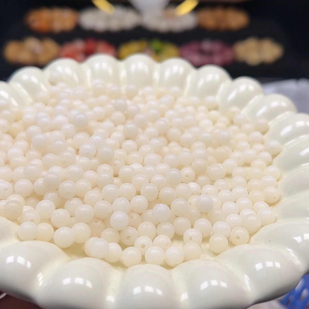 手串菩提根/象牙果卡6白圆108颗