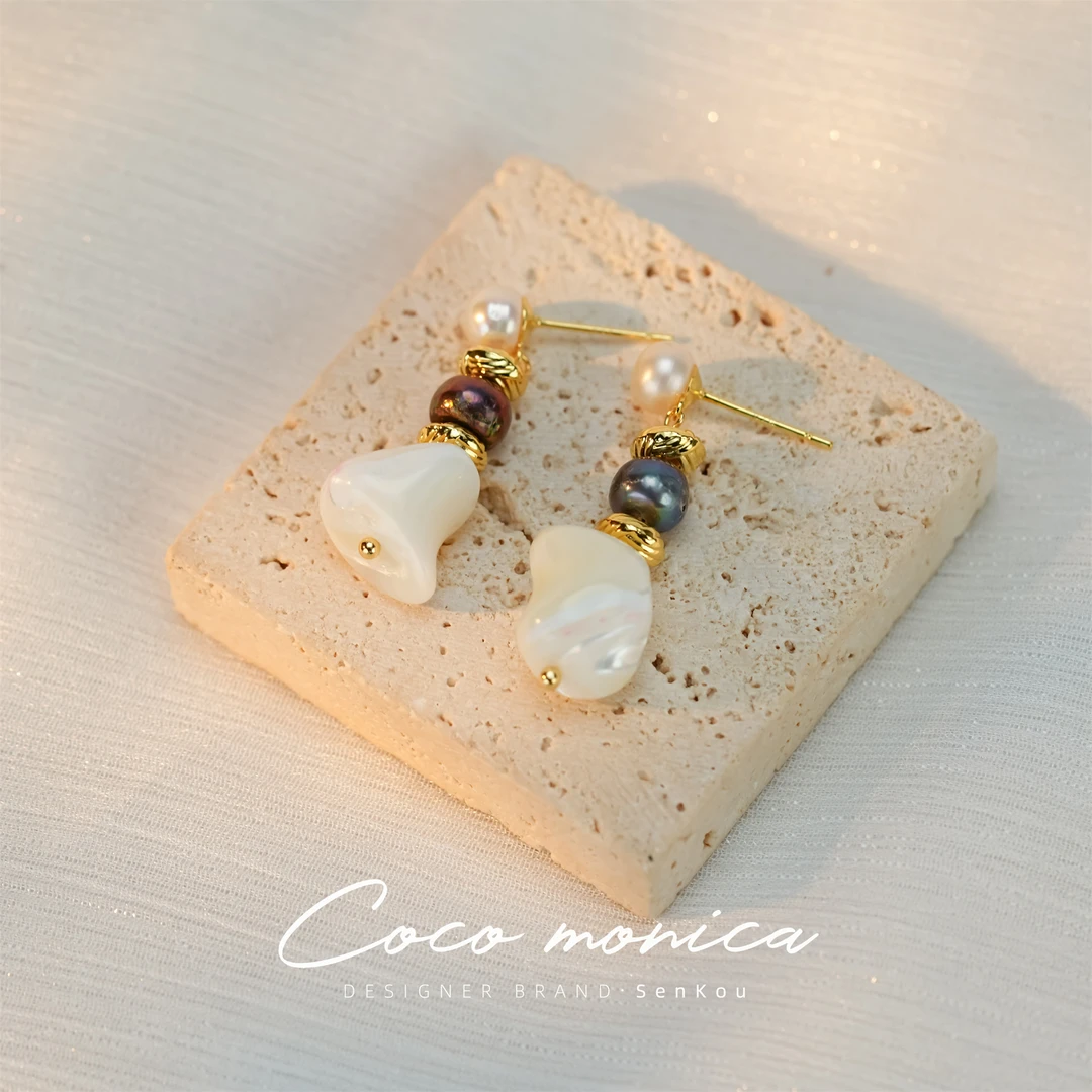 【小霞珠宝】925银耳环耳钉气质耳饰复古法式小众手作 WE186