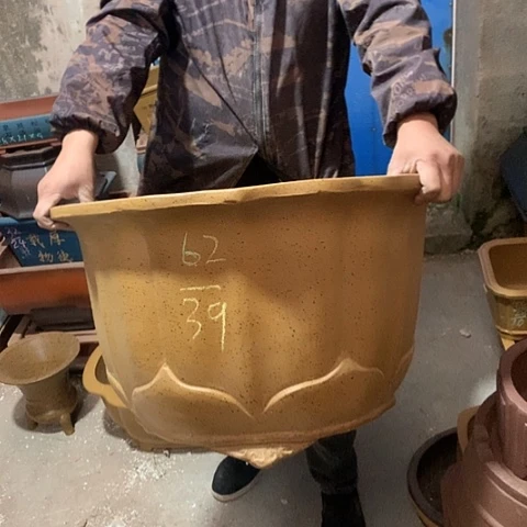 紫砂花盆手工制作
