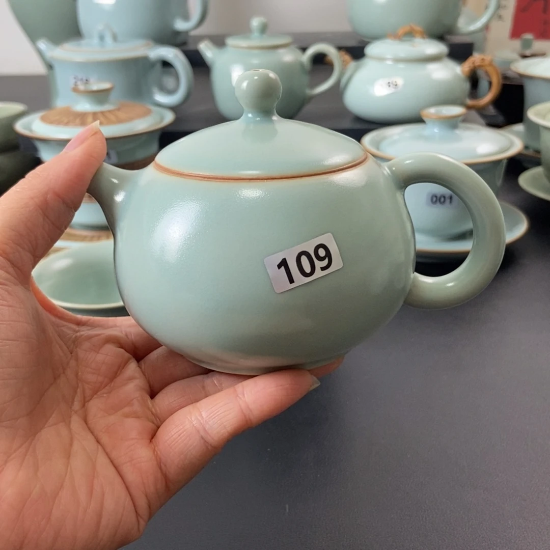 二级品仿古釉西施壶无礼盒