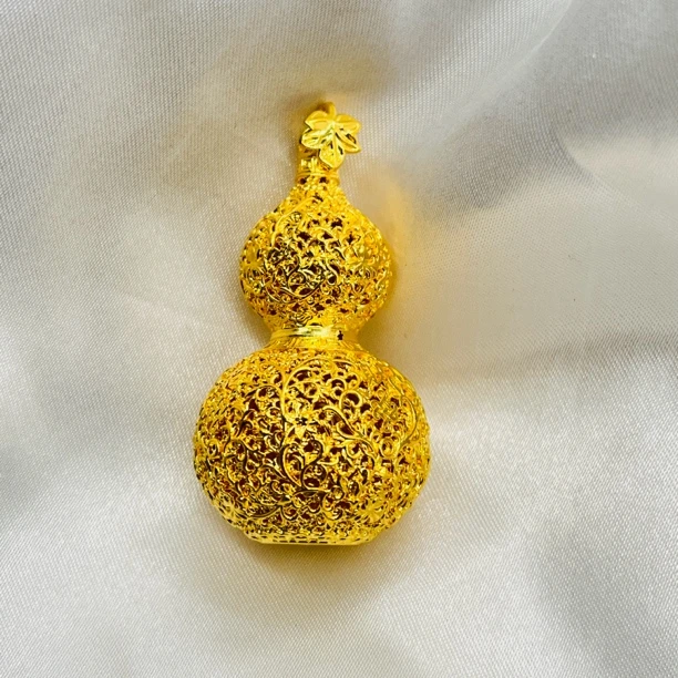 足金饰品/镂空花丝福字大葫芦/4.23/1B5D1028/q