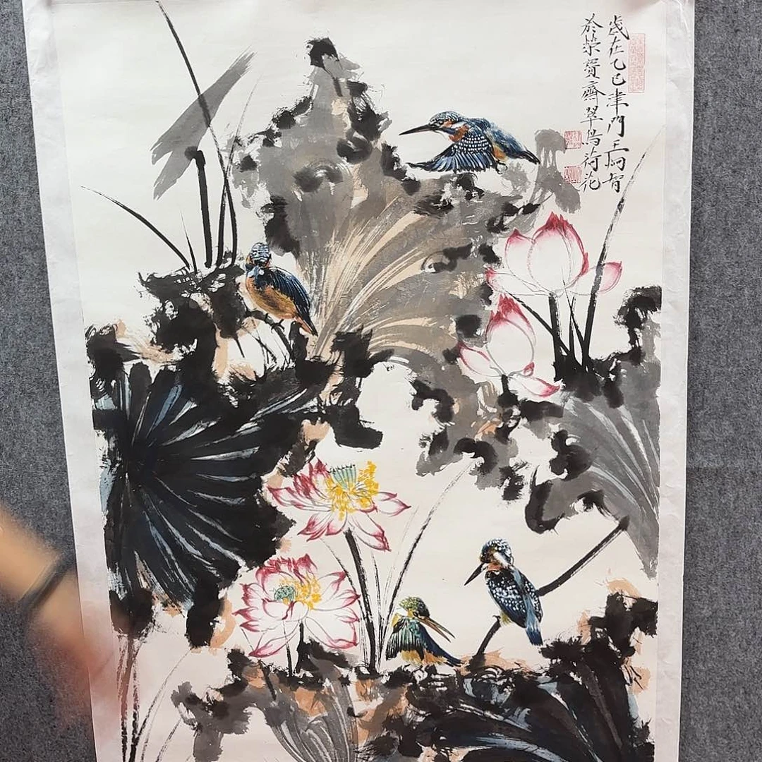 国画王炯智老师亲笔手绘