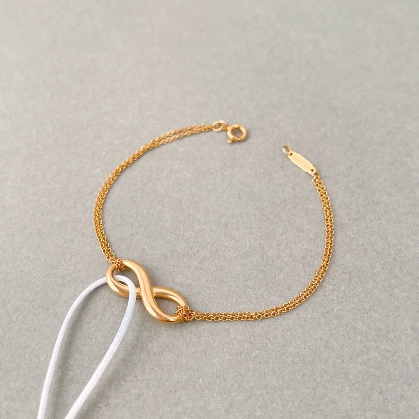 95新 Tiffany & Co./蒂芙尼 无限符号手链/链长16cm/9925
