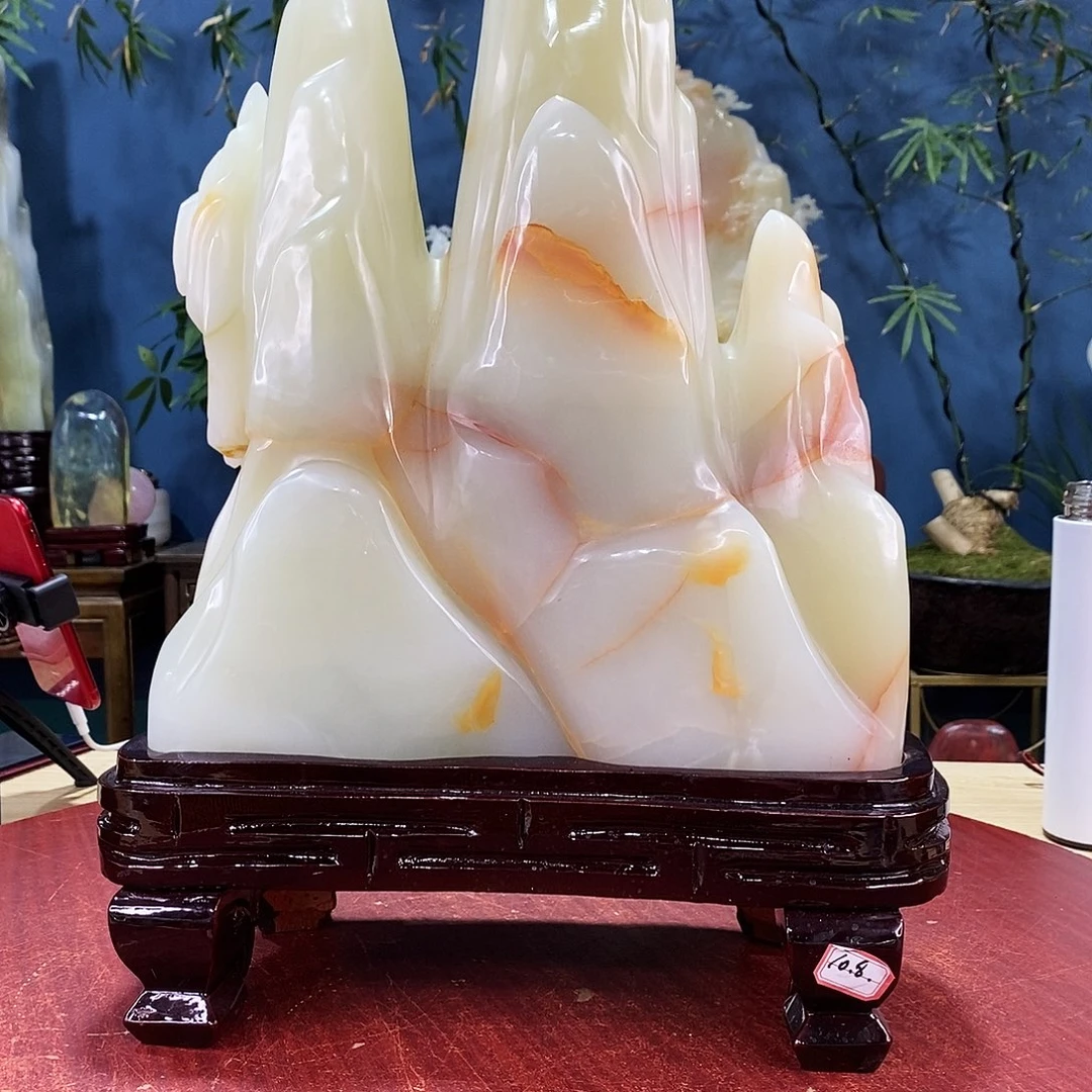 我***良玉天然玉石摆件制作