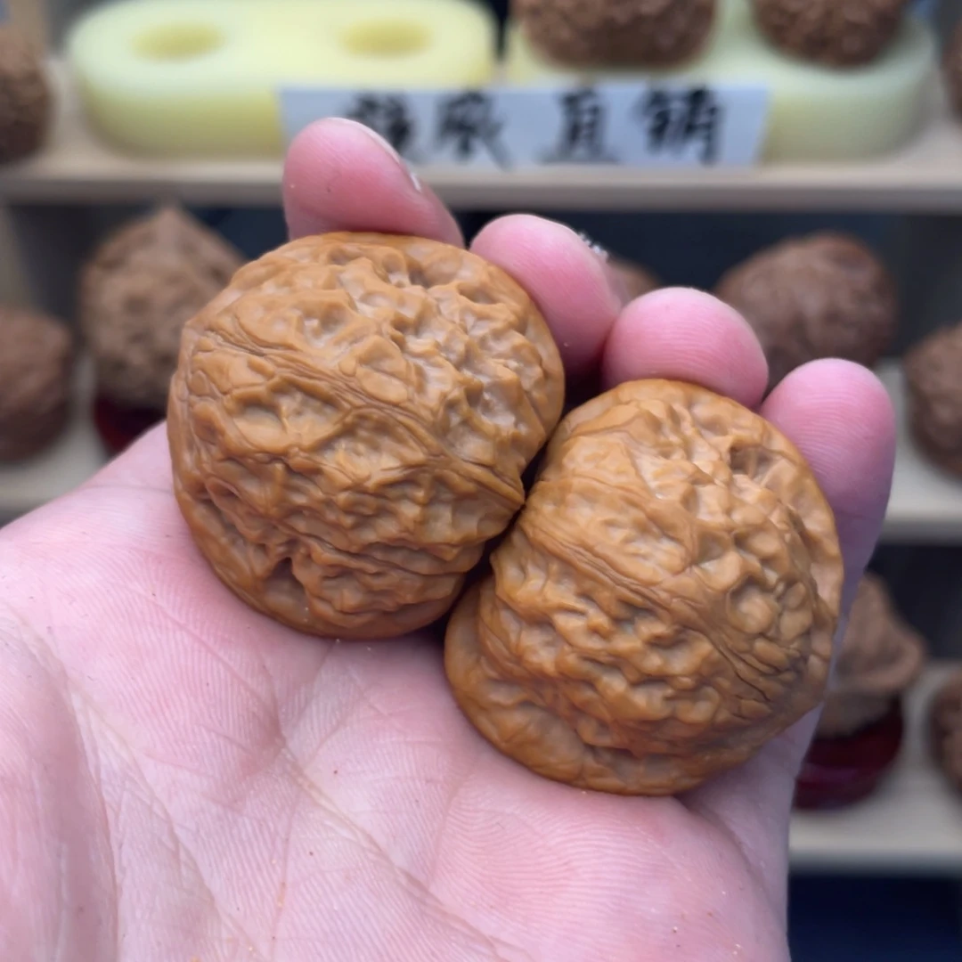 后***人吊坠文玩核桃凤凰山35.5全品无修