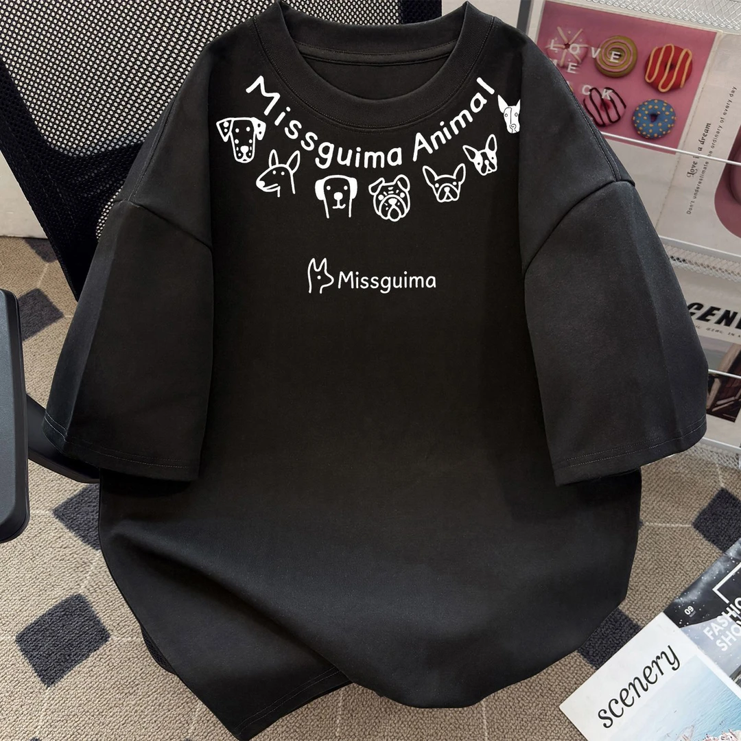 复古百搭休闲潮流2025夏季新款上衣美式高街宽松重磅短袖T恤男女