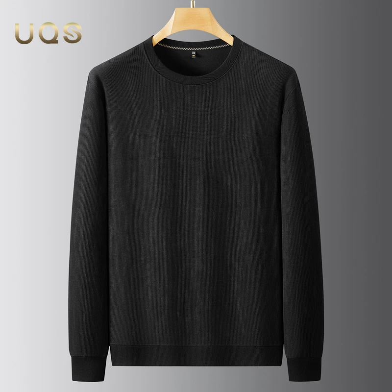 早秋新款复古男士圆领卫衣时尚休闲简约百搭大气长袖上衣宽松舒适