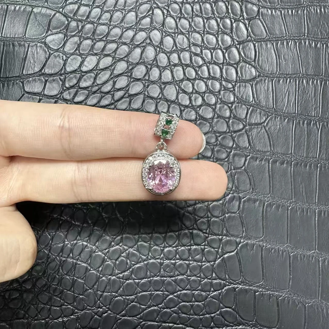 JDP1168阿鲁沙-典藏轻奢粉钻-精工925吊坠
