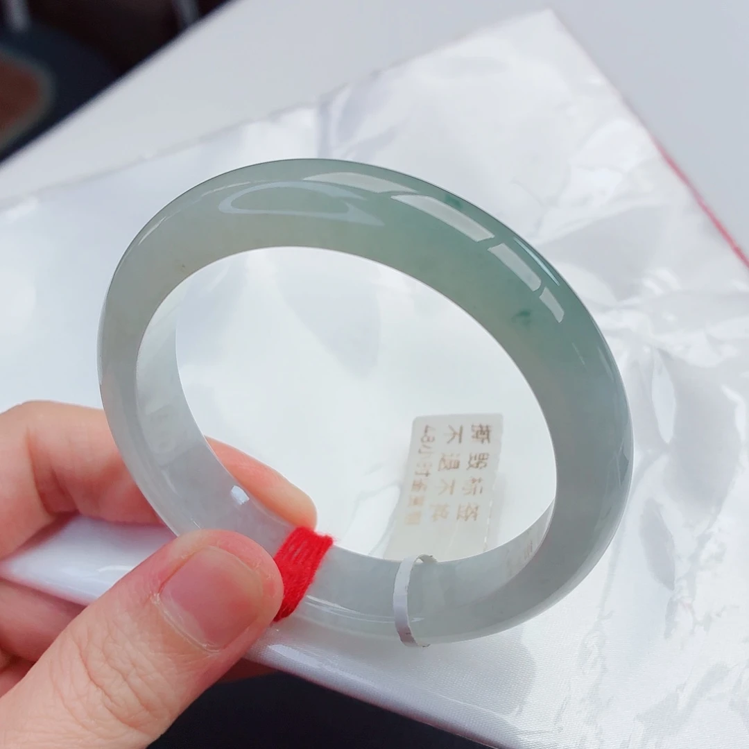 翡翠未镶嵌手镯22号-55圈口