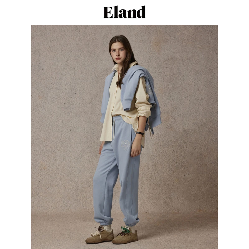 【女装优选WL】Eland衣恋女翻领简约风灯芯绒衬衫上衣EEYWE4TE01