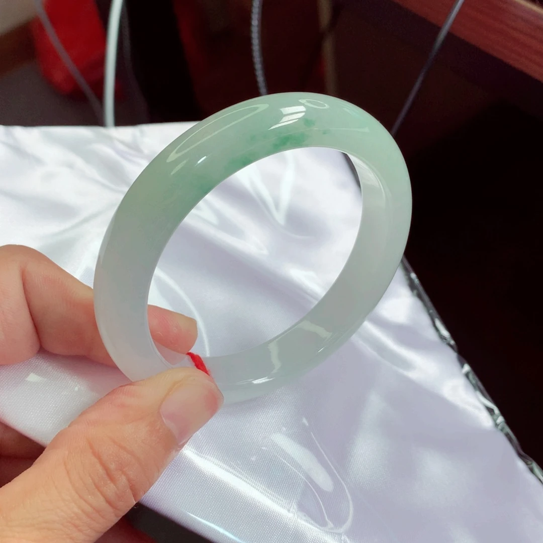 未镶嵌手镯翡翠缅甸天然A货翡翠手镯57.8