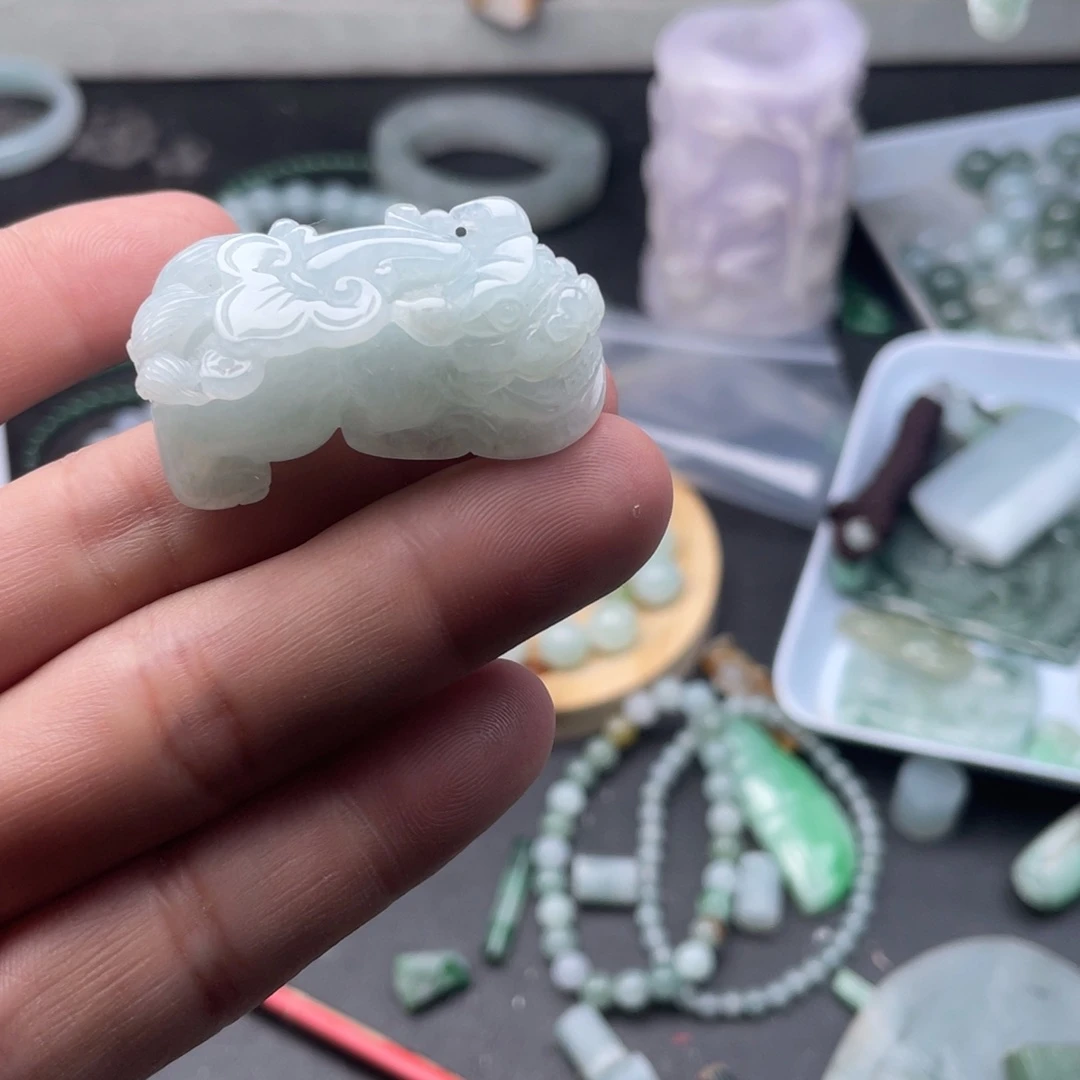 翡翠未镶嵌颈饰张****w