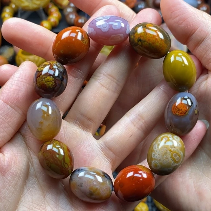 玛瑙/玉髓未镶嵌手串战国红手串