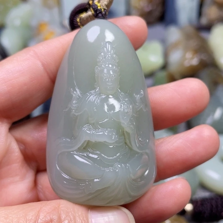 和田玉未镶嵌挂件