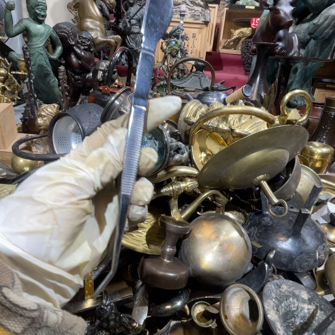 大阪回流铜器摆件49金属