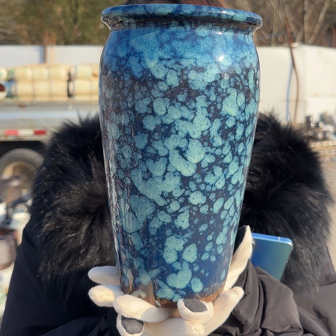 口径13高23一个蓝雪花