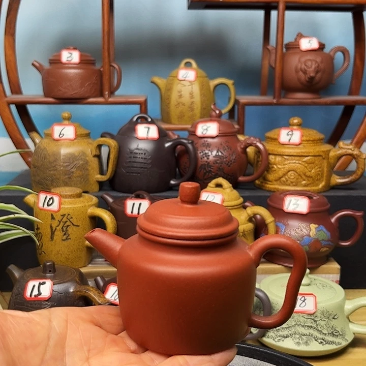 紫砂茶壶微瑕不带证书礼盒110cc