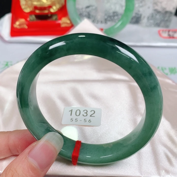 未镶嵌手镯翡翠 编号1032 正圈55-56