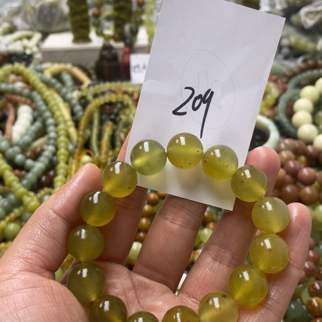 蛇纹石玉手链未镶嵌