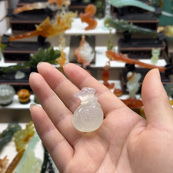 蛇纹石玉未镶嵌岫玉发簪