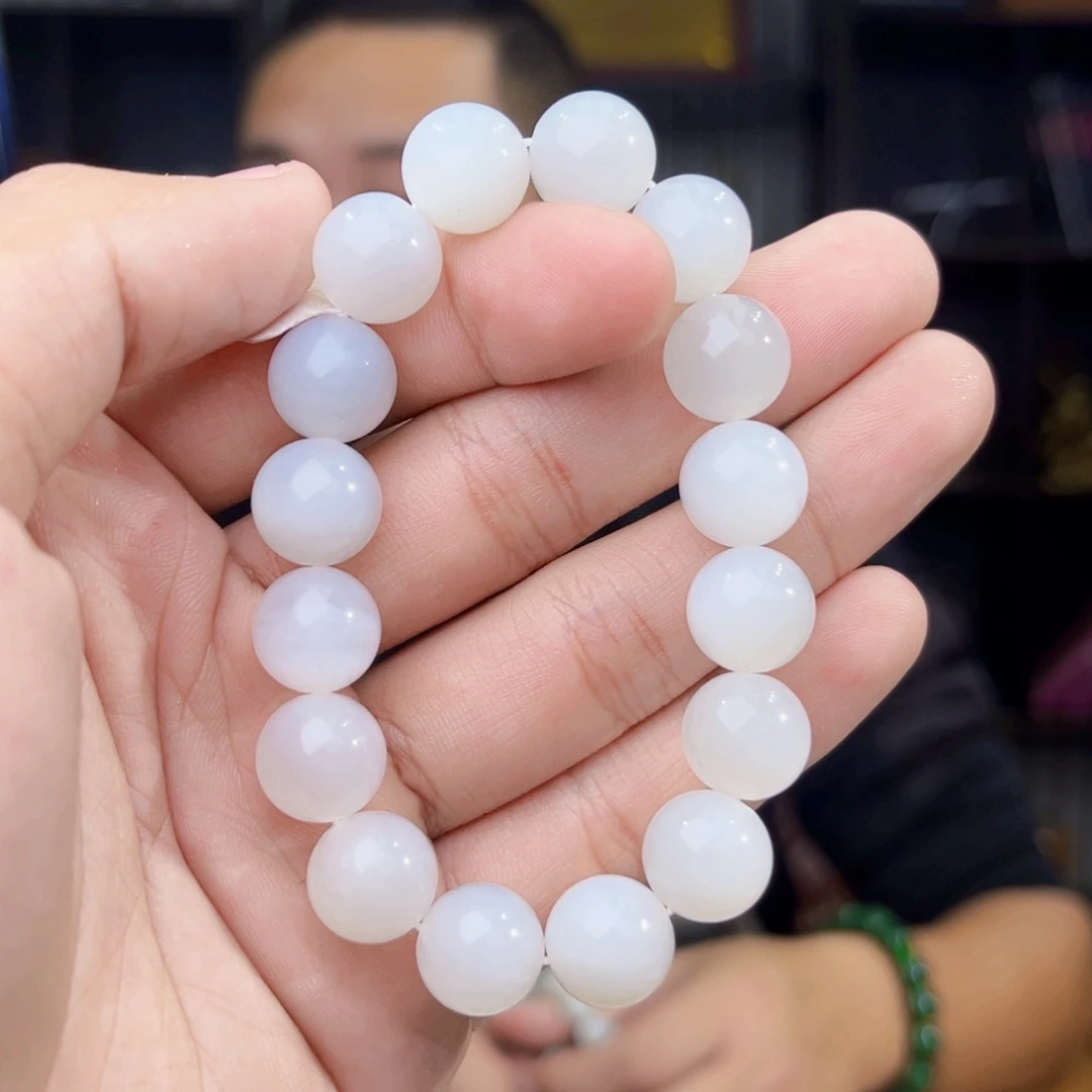 和田玉未镶嵌手串天然和田玉13年新疆且末天泰卡12