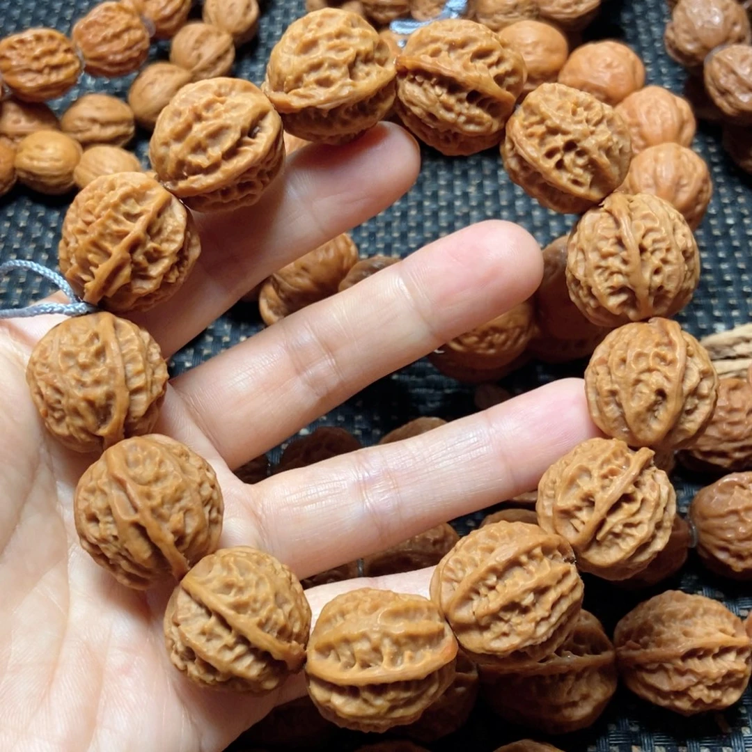 桃核手串粗筋八棱手串