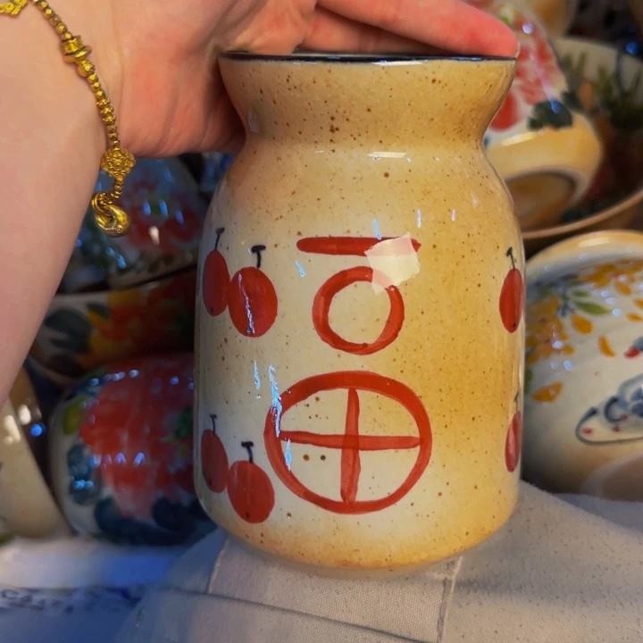 瓷片手工手绘细微不一样