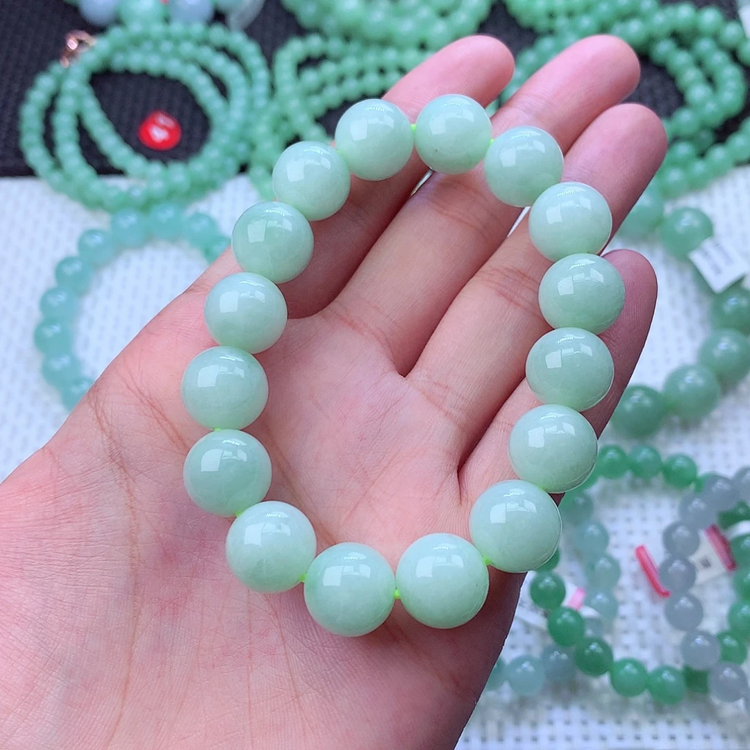 翡翠未镶嵌毛衣链