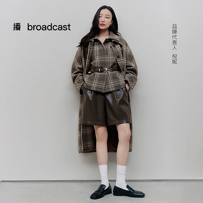 【达人专属】播复古拼接腰头增加设计感休闲裤BDR4KD3907
