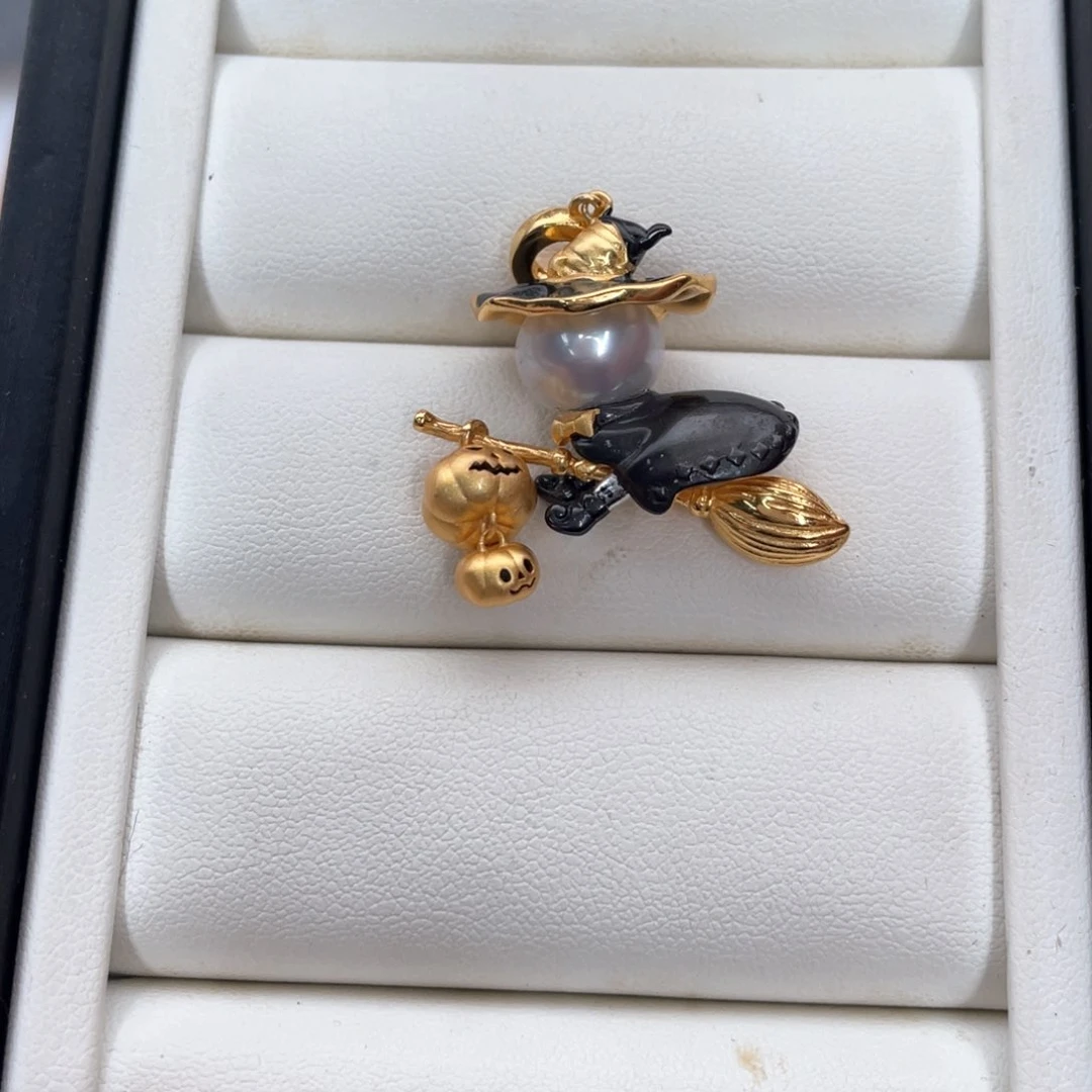 颈饰银S925镶嵌海水珍珠