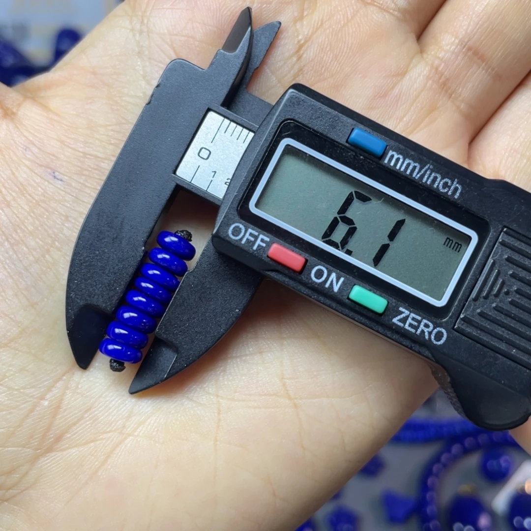 青金石未镶嵌6mm隔片配饰